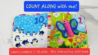 Learn Numbers & Counting 1-10 with Lamaze Cloth Book | Educational Video for Kids #animals  #softtoy