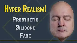 Hyper Realism Silicone Prosthetic Face - 4K! (with Hair Punching) Hyperrealistic / 3D Art / Makeup
