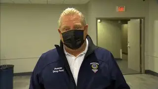 Ontario Premier Doug Ford tours COVID-19 vaccination centre &ndash; December 23, 2021