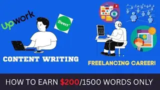 How To Earn Daily $200/1500 Words Only Content Writing Jobs || Make Money Online In 2023!