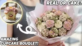 Pranking my sister with a Cupcake flower bouquet 💐 | Cupcakes Decorating 