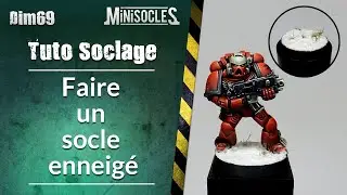 Peinture sur figurines [TUTO] : Faire un socle enneigé