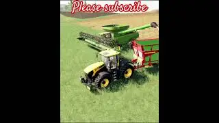 Unloading Oats Form Harvester | #fs19 #fs25 #farmingsimulator #satisfying #family