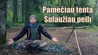Nesėkmingos 2 naktys miške: nulaužtas peilis, pamestas tentas ir lietus