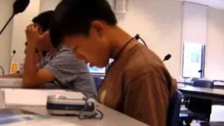 sleeping in class