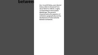 What is Post-classical history?