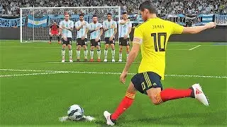 PES 2018 WORLD CUP FREE KICK COMPILATION #1