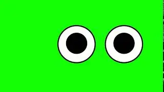 Green Screen Animation Eyes To Chroma Key Effect - Free Video Sample