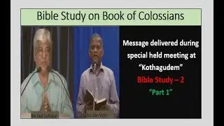 Why struggles in Christian Life? Bro Paul Sudhakar| Bro John Victor | Bible Study 2 - Part 1| HEBRON