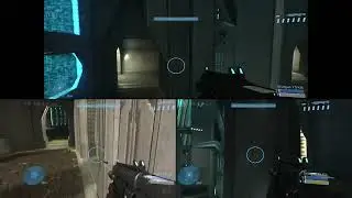 Halo 3 split screen multiplayer: Shotgun 75 kills (Gameplay)