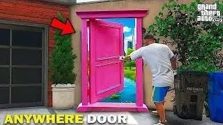 Shinchan and Franklin Found Anywhere Door Outside Franklin House in GTA 5