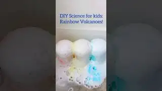 Make a Rainbow Volcano Right Now- Everything you Need is in Your House! 🌋