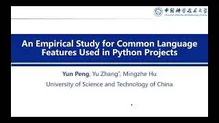 An Empirical Study for Common Language Features Used in Python Projects