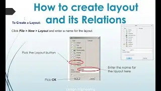 How to create layout in Pro-E/Creo