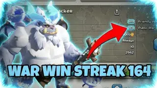 TH17 WAR WIN STREAK 164! Unbeatable Attacks & Pro Strategies | Clash of Clans