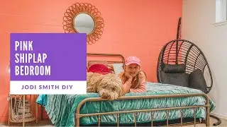 Pink Shiplap Girl Bedroom