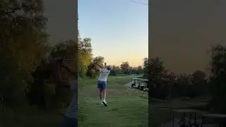 High fade tight tee shot. #golf #golfswing #golfer #fade #waterleft