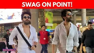 Kartik Aaryan Looks Dapper In Classic White Shirt&ndash;Denim Pants Combo As He Returns To Mumbai | WATCH
