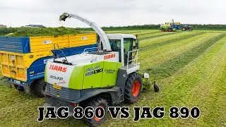 Battle of the Claas Jaguars 860 VS 890 | Second cut Grass 2025