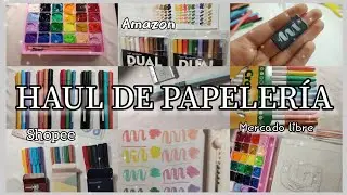 ✨&iexcl;HAUL DE PAPELER&Iacute;A! 📝| cosas que siempre quise | Amazon, Mercado libre, Shoppe 🖊️🎨🖌️