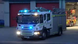 *TWO-TONES & TURNOUT* 3x White Fire Trucks responding with lights & sirens - Scottish Fire & Rescue
