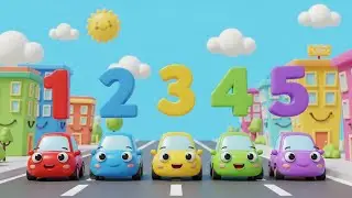 Count Cars on the Road 🚗 | 1 to 5 Counting Song for Kids | Fun Nursery Rhyme
