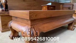Kursi tamu sudut klasik bahan kayu jati TPK super