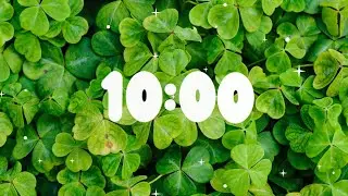 🍀 10-Minute St. Patrick&rsquo;s Day Countdown Timer ⏳ | Irish Music & Clovers  #10minutetimer