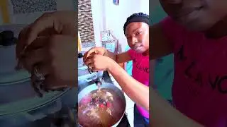 How I cook my Nigeria Black Soup #nigeriablacksoup #africafood #food