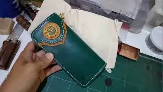 Men wallet.Handmade long wallet Surakan design made in Thailand