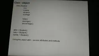 Class and object in python part-1