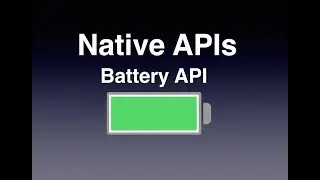 Battery Status Plugin | Accessing Native APIs in PhoneGap | PhoneGap Native APIs | PhoneGap