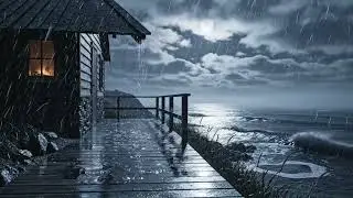 Rainy Cliffside Cottage Ambience &mdash; Relaxing Rain Sounds for Sleep (10 Hours 4K)