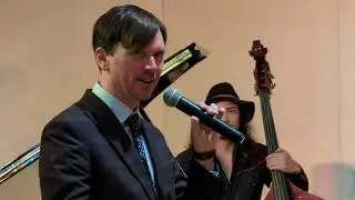 2025-11-29&nbsp;Uptown Swing Dance 1 tony announce, Gordon Webster Band, Congregation KI, Brookline MA 