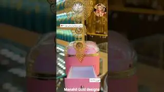 Свадебный комплект из светлого арабского золота и колье ✨ | Шкатулка для украшений 🎁