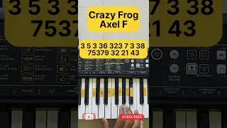 Crazy Frog - Axel F (Keyboard 🎹 Tutorial) #tiktok