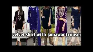 Velvet dress designs|winter dress designs| velvet with jamawar dresses 2024