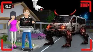 YUTA MIO PANIK CCTV Merekam MOBIL MBG EATER DI DEPAN RUMAH 😱 | SAKURA SCHOOL SIMULATOR