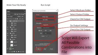 Batch Save by layer Combination Photoshop Script (Batch Photoshop Composition Composer)