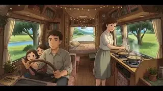 A day spent in our mobile Van| Cozy Van Travel | Ghibli-style travel