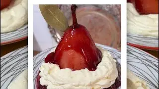 🔥 🍐✨ Sočne Aromatične Kru&scaron;ke u Vi&scaron;njinom Sirupu Poached Pear Magic &ndash; Elegant,Dessert! 🍐#pearrecipe 
