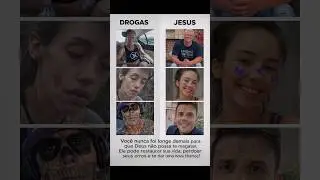 Drogas destroem, Jesus restaura vidas ✝️🔥