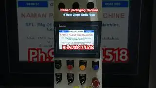 4 Track Ginger Garlic Paste Pouch Packaging Machine #ginger #multitrackpacking #song #viralvideo