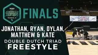Jonathan, Ryan, Dylan, Matthew & Kate [Comet Skippers] - Double Dutch Triad - AMJRNC 2023