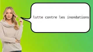 How to say 'flood control' in French?