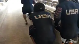 4man bobsled starts
