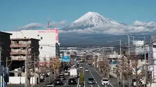 Mount Fuji, Japan - the Most Famous Mountain in Japan, City Traffic Sounds