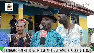 Otomewo Community in Okpe Local Government donates Generator, mattresses to Okuovo Police Station