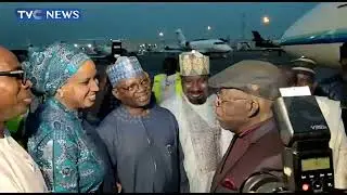 SEE VIDEO: Asiwaju Bola Tinubu Returns From Foreign Trip