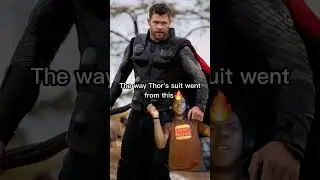 The way Thor's suit went from this to this #shorts